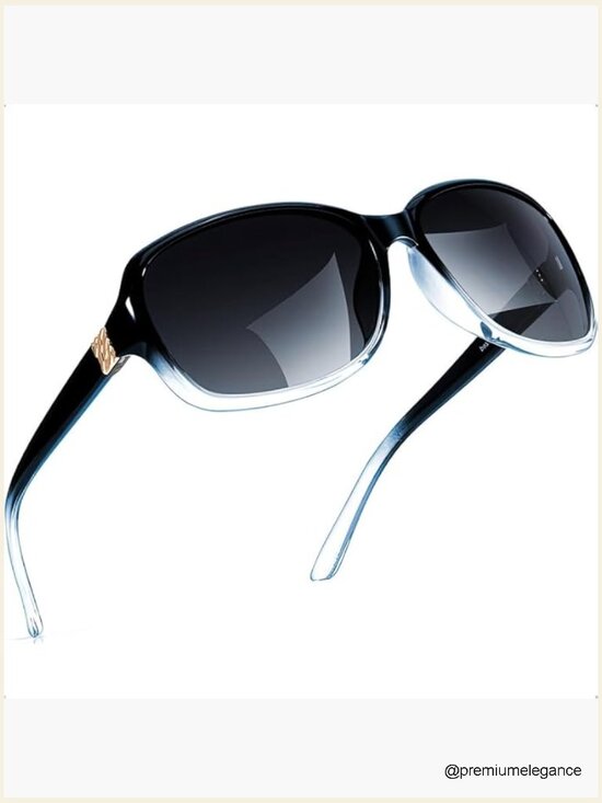 Retro Square Wraparound Polarized Sunglasses UV400 Protection Women main image 6